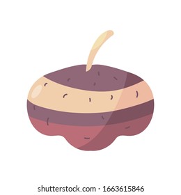 icono de verduras sobre fondo blanco, estilo de detalle plano, ilustración vectorial