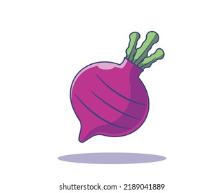 Turnip Vegetables Stroke Vector Design