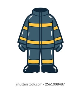 Turnout gear element vector illustration