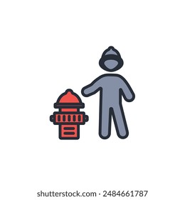 turnout gears icon. vector.Editable stroke.linear style sign for use web design,logo.Symbol illustration.