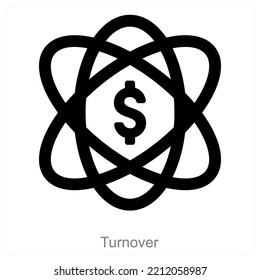 Concepto de icono de volumen de negocio y crédito