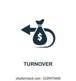 Turnover icon. Simple element from business administration icons collection. Creative Turnover icon ui, ux, apps, software and infographics.