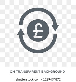 Turnover icon. Trendy flat vector Turnover icon on transparent background from business   collection. 