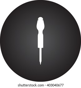 Turn-screw tool sign simple icon on  background