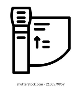 turnstile equipment line icon vector. turnstile equipment sign. isolated contour symbol black illustration