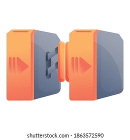 Icono de torsión. Caricatura del icono del torniquete vectorial para el diseño web aislado en fondo blanco