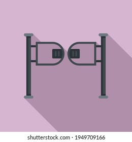 Turnstile icon. Flat illustration of Turnstile vector icon for web design