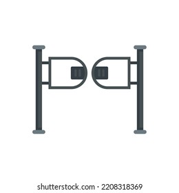 Turnstile icon. Flat illustration of Turnstile vector icon isolated on white background