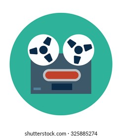 
Turntable Colored Vector Icon
