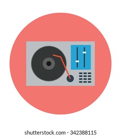 
Turntable Colored Vector Icon

