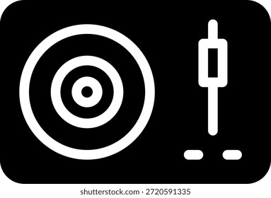Vector de ilustración de icono de glifo giratorio