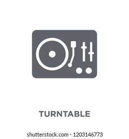 Turntable icon. Turntable design concept from  collection. Simple element vector illustration on white background.