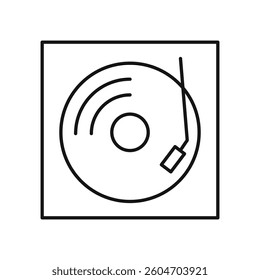 Turntable icon isolated. simple vector icon on white background