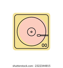 icono que se puede activar en el fondo blanco. Ilustración vectorial. Eps 10.