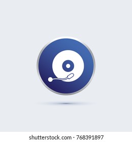 turntable icon for play disc