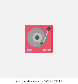 Turntable icon sign vector,Symbol, logo illustration for web and mobile