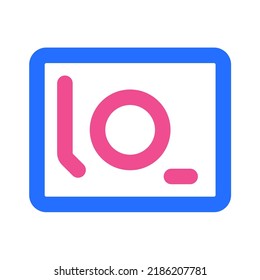 Turntable Icon with Two Tone Color