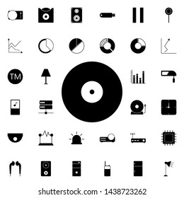 Turntable icon. Universal set of web for website design and development, app development