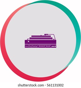Turntable  icon. Vector design.