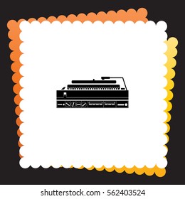 Turntable  icon. Vector design.