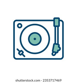 turntable icon vector design template in white background