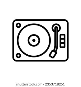turntable icon vector design template in white background