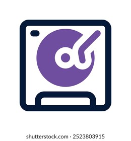 Drehtischsymbol. Vektorsymbol mit zwei Tönen für Ihre Website, Ihr Handy, Ihre Präsentation und Ihr Logo-Design.