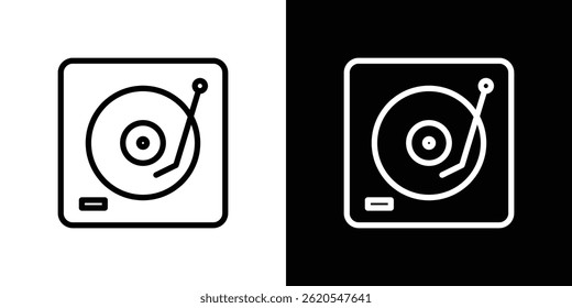 Turntable icon vector, illustration logo template in trendy style