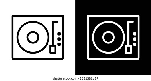 Turntable icon vector for web, computer and mobile apps