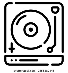 Turntable icon for web, app, infographic, etc