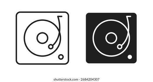 Icono de la plataforma giratoria para los Diseños web. esquema y conjunto de iconos del Clipart