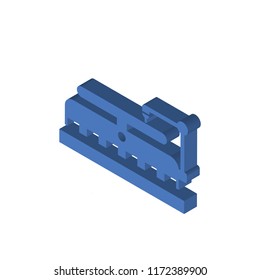 Turntable isometric left top view 3D icon