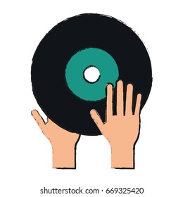 Turntable music hand