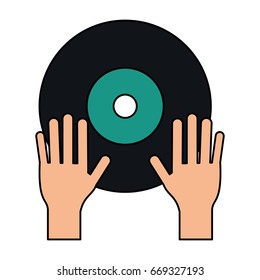 Turntable music hand
