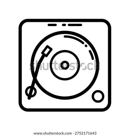  Turntable -  simple vector icon