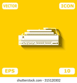 Turntable. Single on white background. Vector illustration