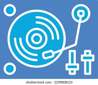 Turntable vector icon. Can be used for printing, mobile and web applications.
