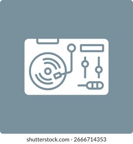 Icono de Vector de mesa giratoria. Se puede utilizar para aplicaciones de impresión, móviles y de Web.