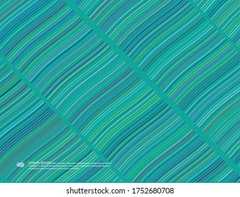 Turquoise abstract background with lines. Vector graphics.