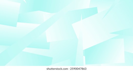 Turquoise abstract business backdrop for website. Geometric facets, shapes and triangles minimalist style background.