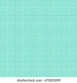 Turquoise abstract geometrical background. Modern vector seamless pattern.