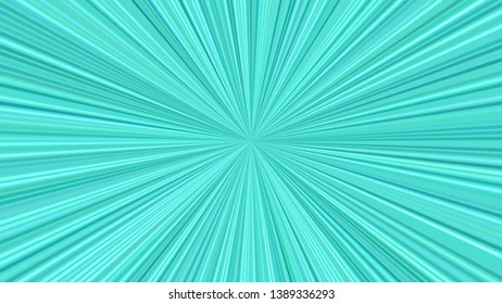 Turquoise abstract hypnotic star burst stripe background - vector blast illustration