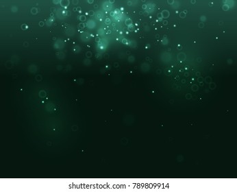 Turquoise abstract light biotechnology background and spark on black. Like bubble, microbe, cell, bacteria, immune. For biology science, medicine scientific, molecular backdrop in X-ray. Fantasy sky