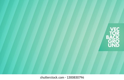 Turquoise abstract vector background with stripes - Vector
