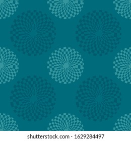 
turquoise antique plate seamless pattern