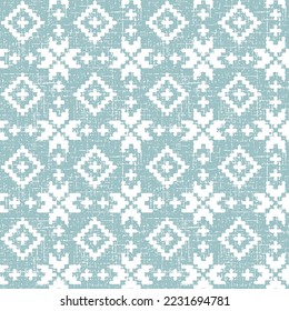 Turquoise Argyle, diamond shape seamless pattern background suitable for fashion textile, knitwear, graphics