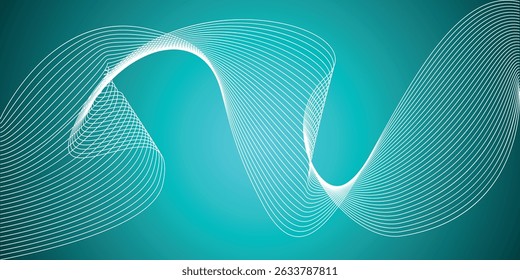 fundo azul-turquesa com linhas abstratas