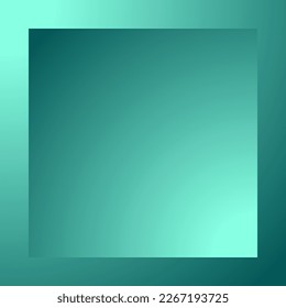 Turquoise background with nice color gradients. Frame for your own design.