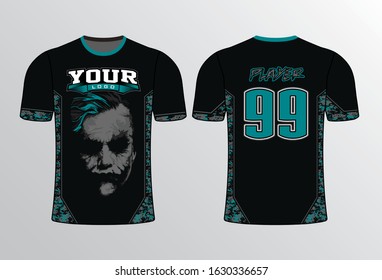 TURQUOISE BLACK CAMO ELEGANT LOOKING SHIRT