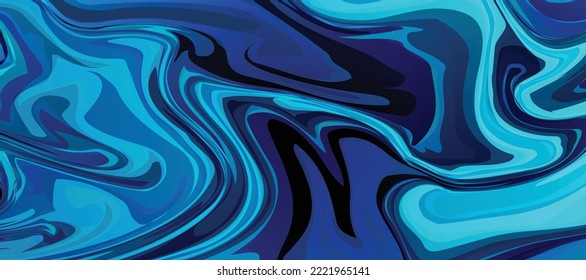 Fondo abstracto azul turquesa en la técnica del arte fluido. patrones de arte líquido. arte original. abstracto, general, sari, océano, océano, textura, fondo, mármol